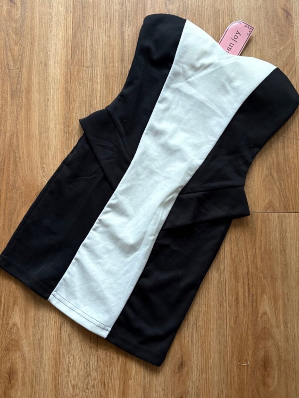 San Joy Sleeveless Fitted Bodycon Mini Dress Color Block NWT Size S